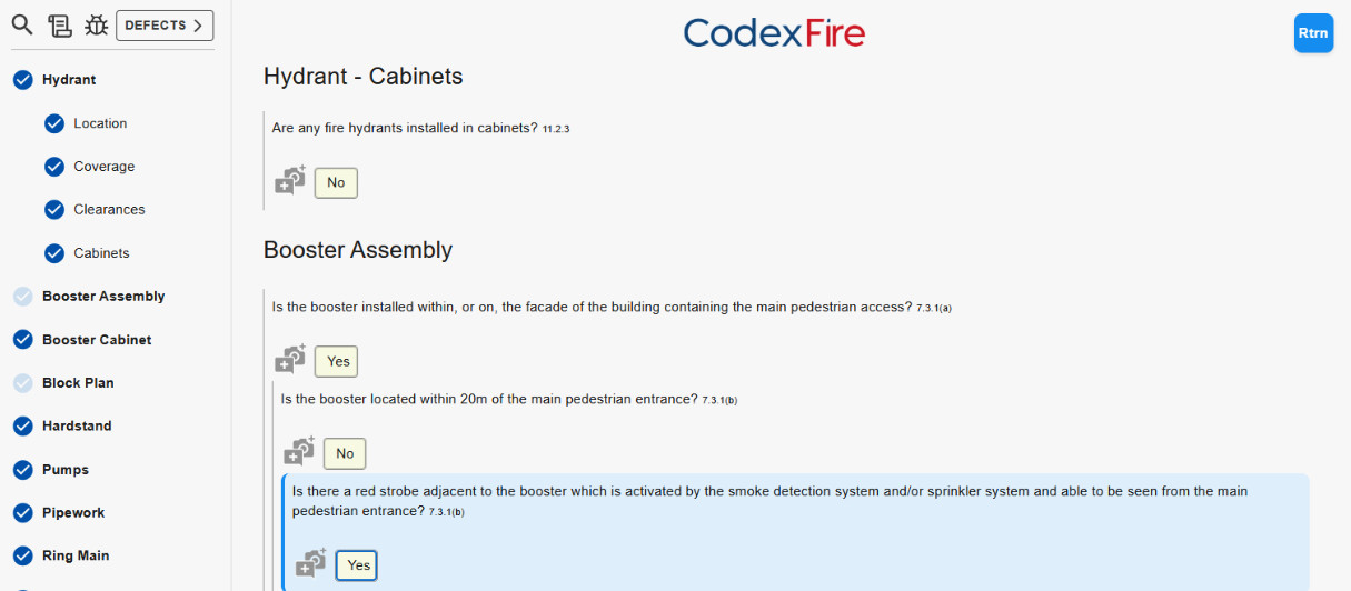 CodexFire Software Interface